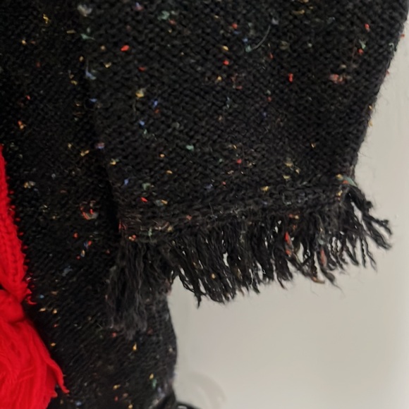 Mondi black flecked wool cardigan with Pom Pom detailing EU 36/ US 6 - Picture 3 of 8